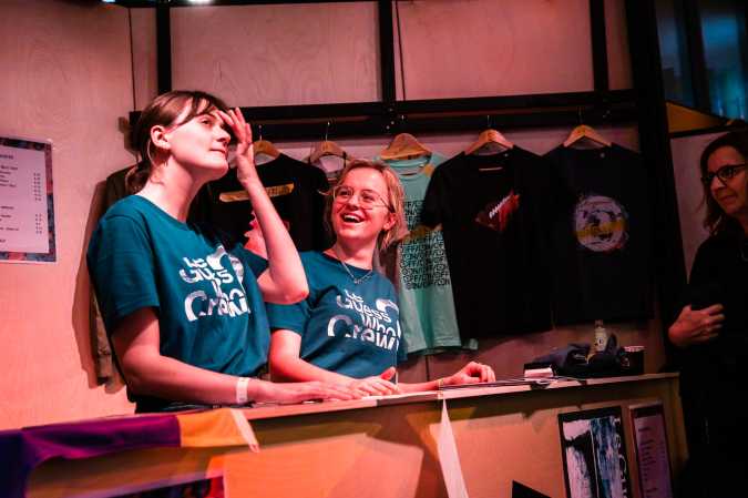  Merchandise stand at TivoliVredenburg by Tess Janssen